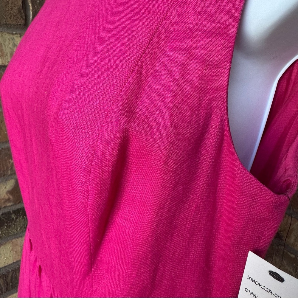 Studio 148 by Lafayette New York; Linen dress; Size 2; pink/red - Picture 5 of 12